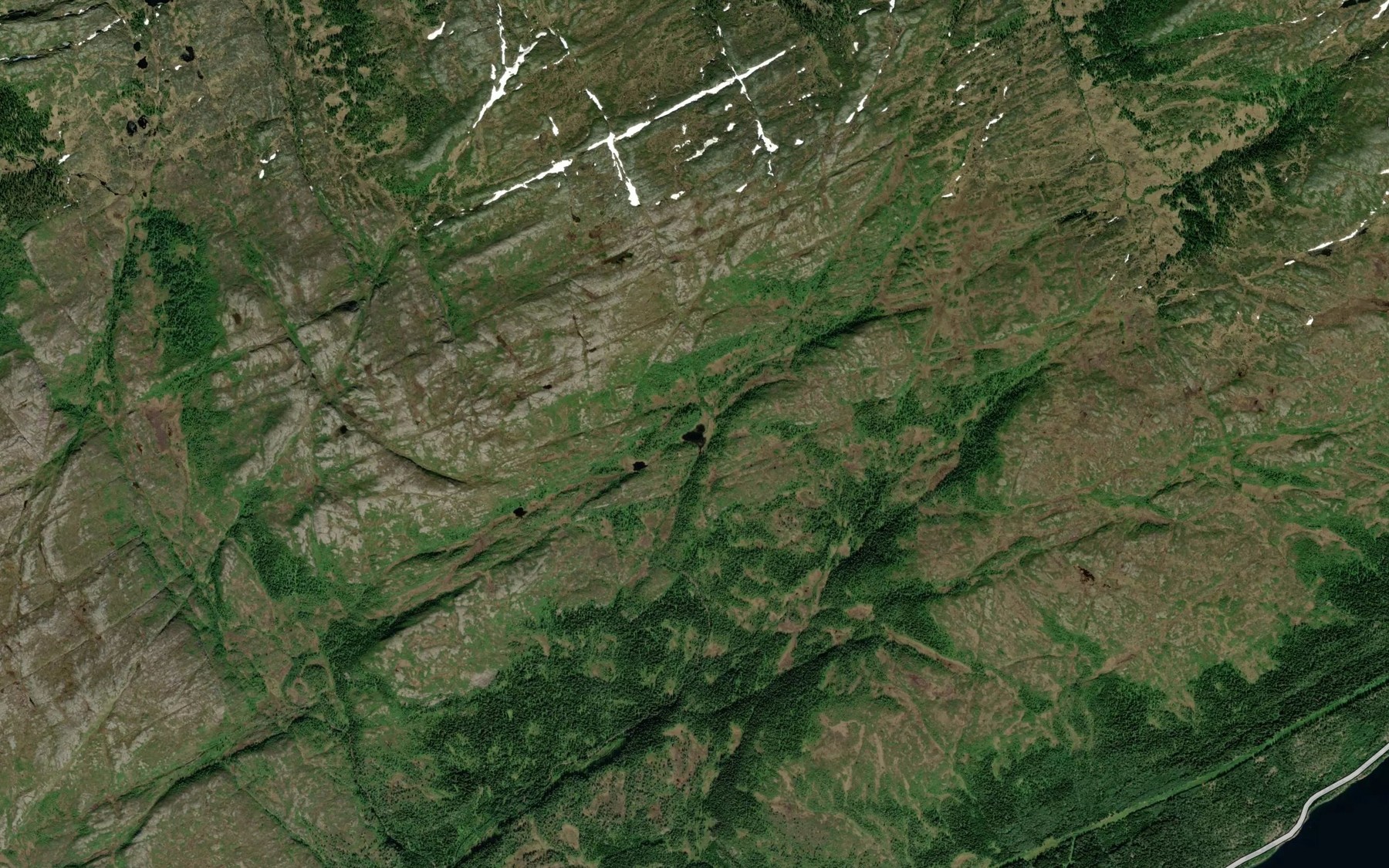 Satellite map of the Stamlitjornin