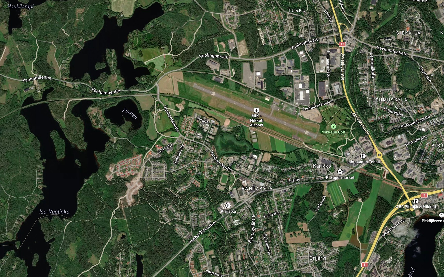 Satellite map of the Heilajoki
