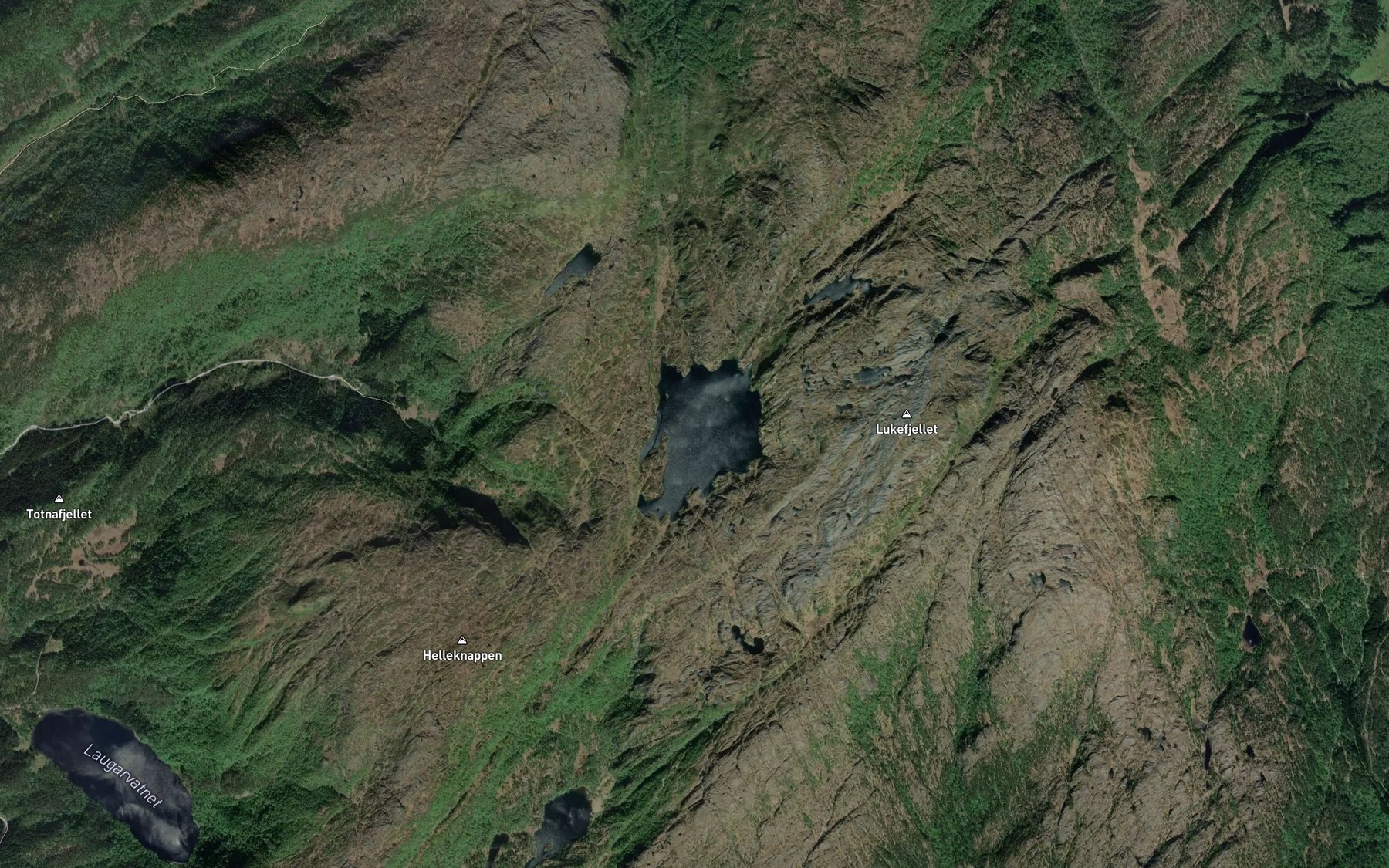 Satellite map of the Fagravatnet