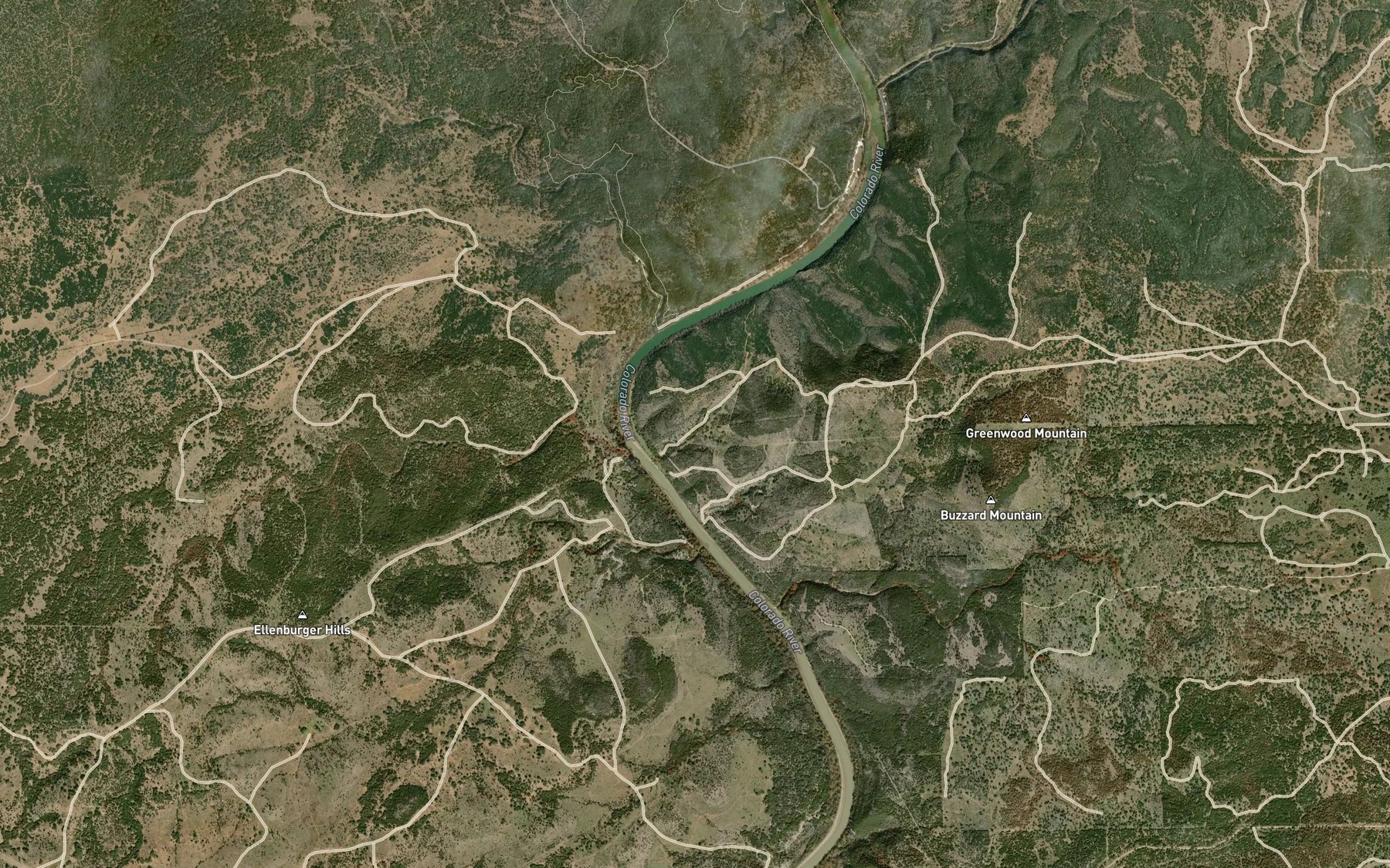 Satellite map of the Burnt Canyon Spring