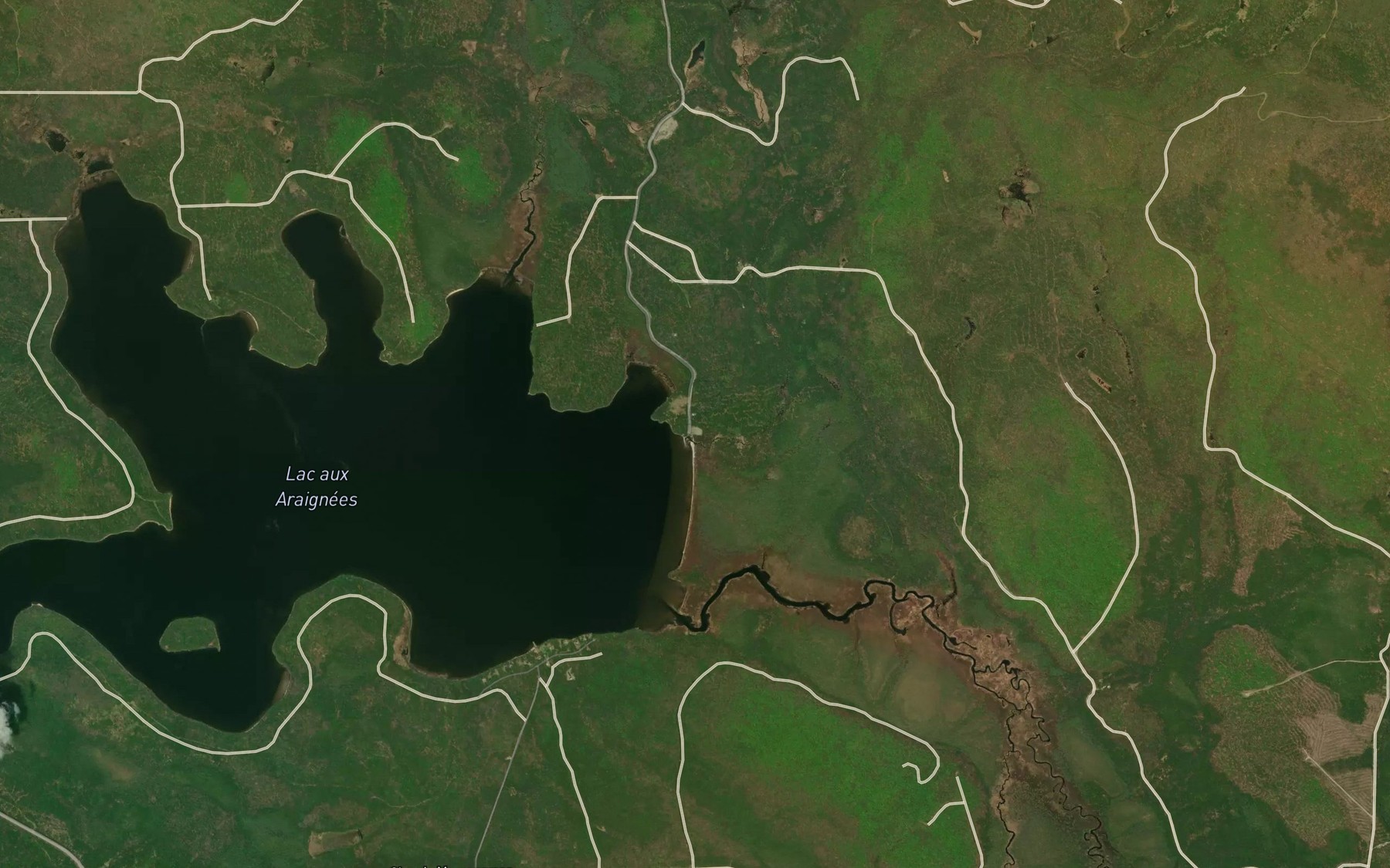 Satellite map of the Ruisseau Meads