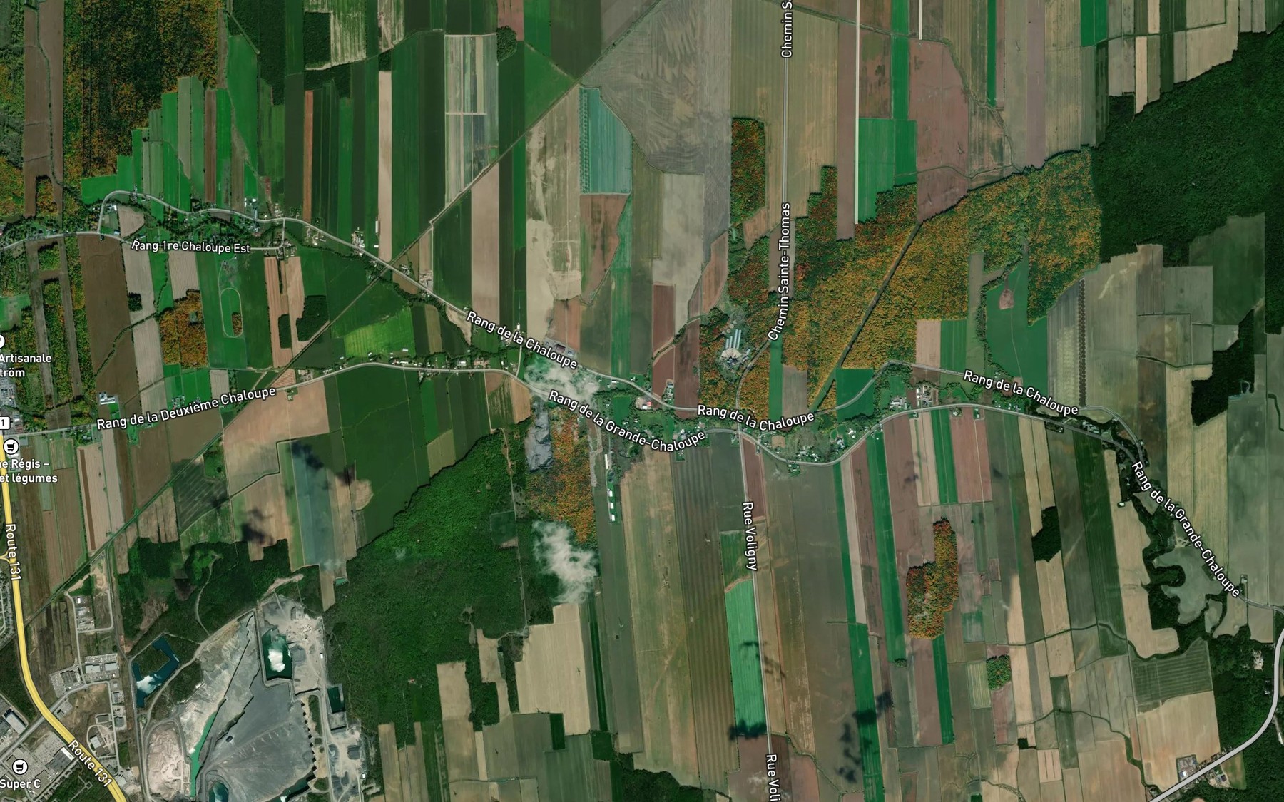 Satellite map of the Ruisseau du Pied du Coteau