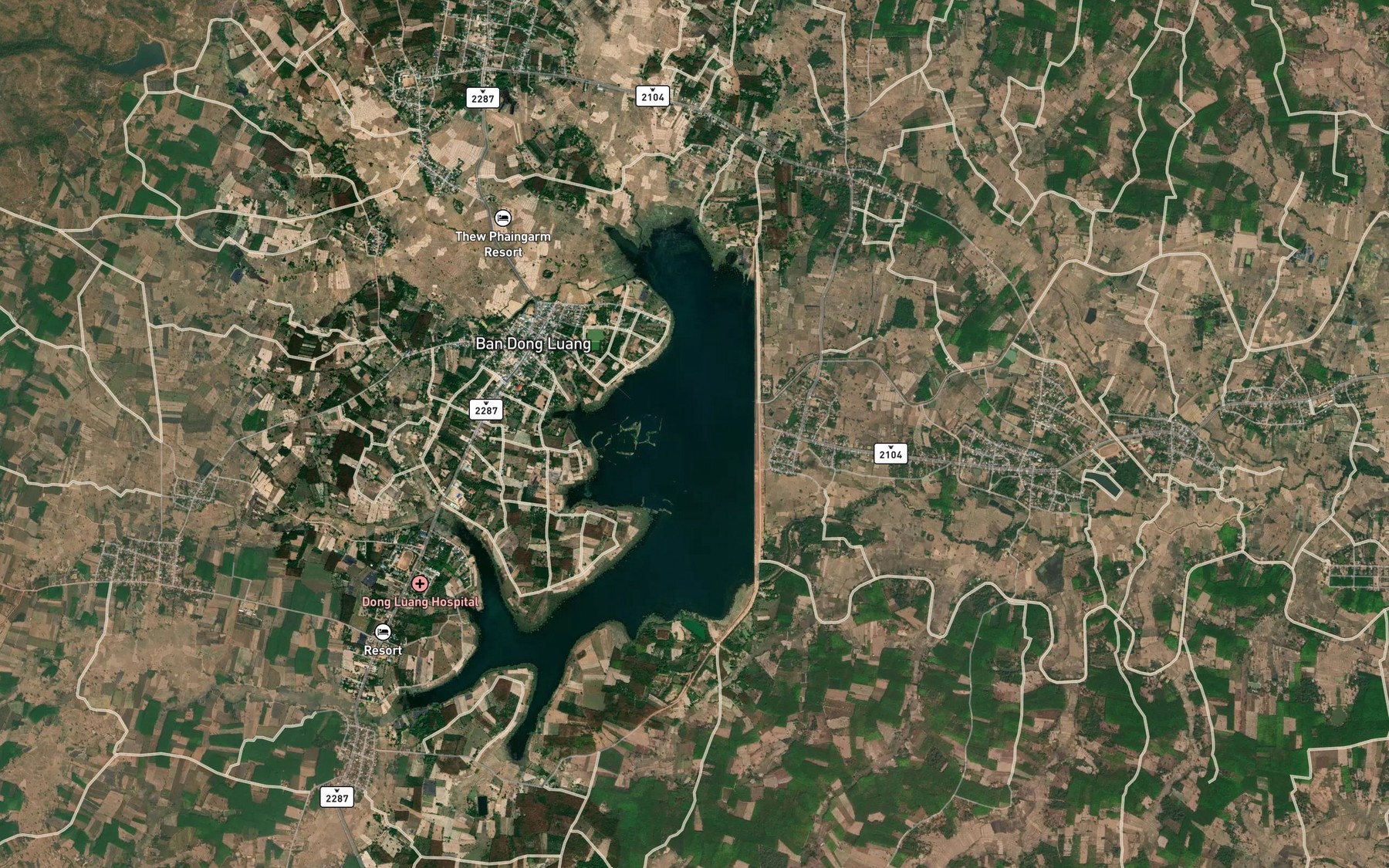 Satellite map of the Ang Kep Nam Khrong Kan Huai Chanot