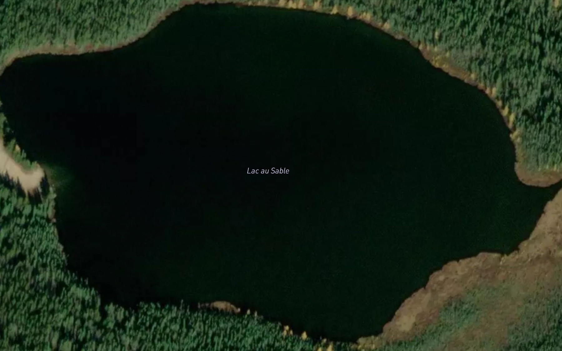 Satellite map of the Lac au Sable