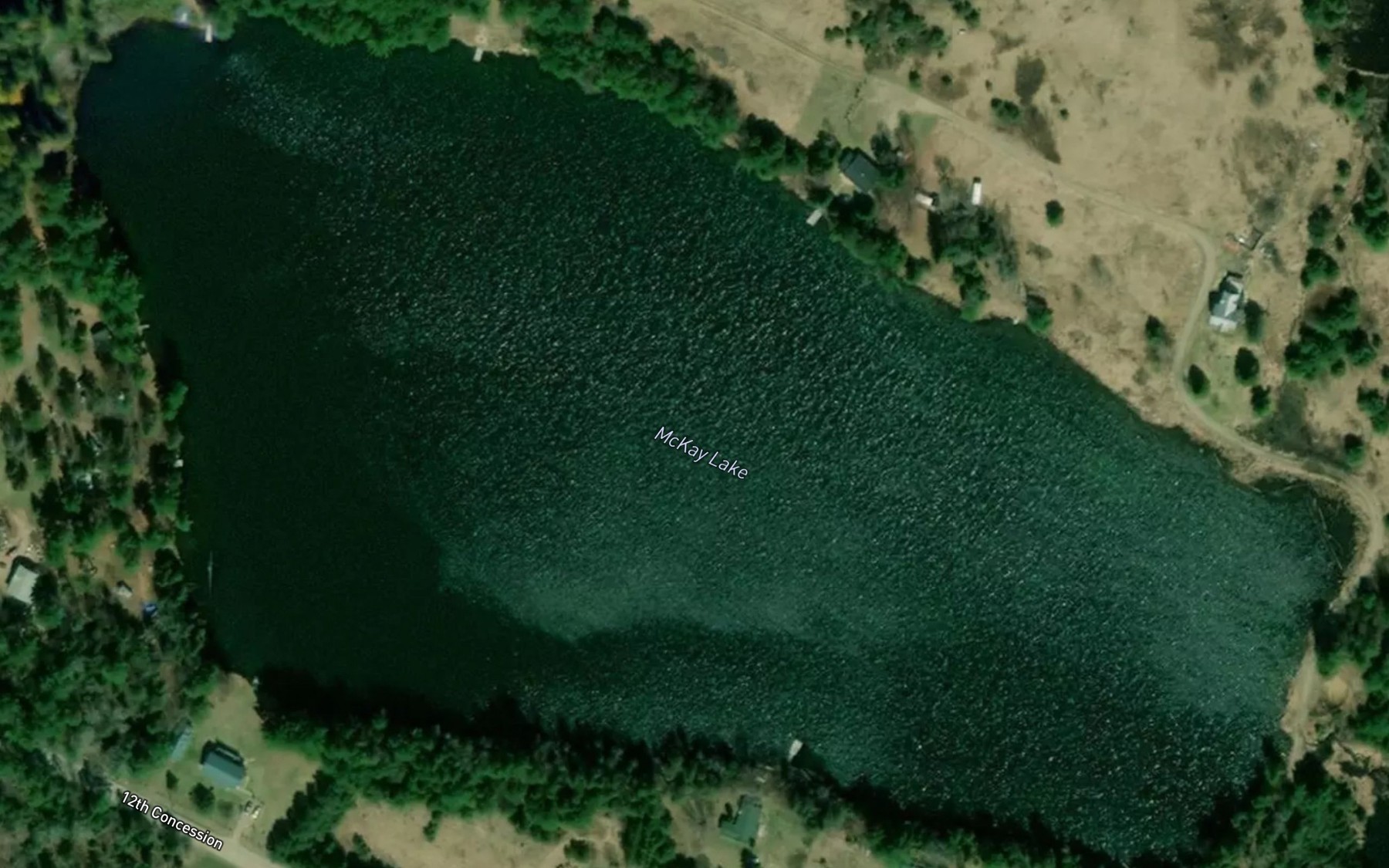 Satellite map of the Lac a McKay