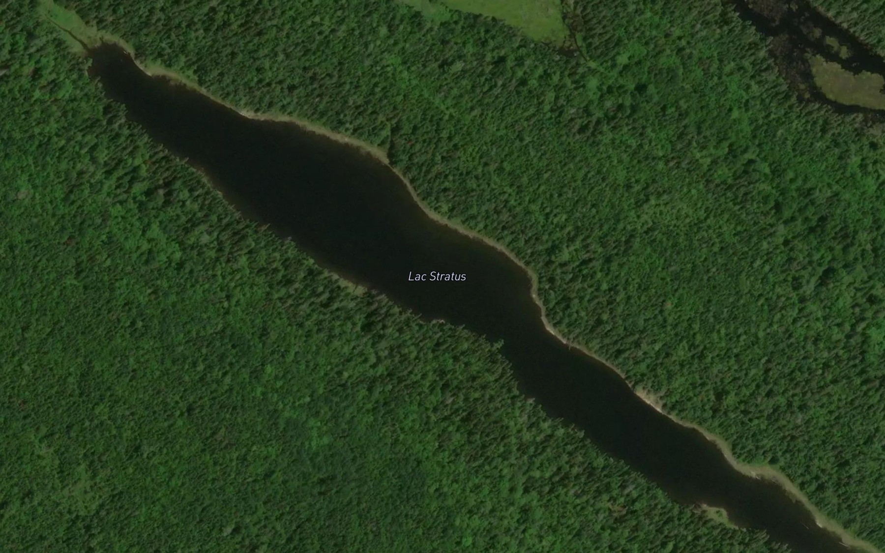 Satellite map of the Lac Stratus
