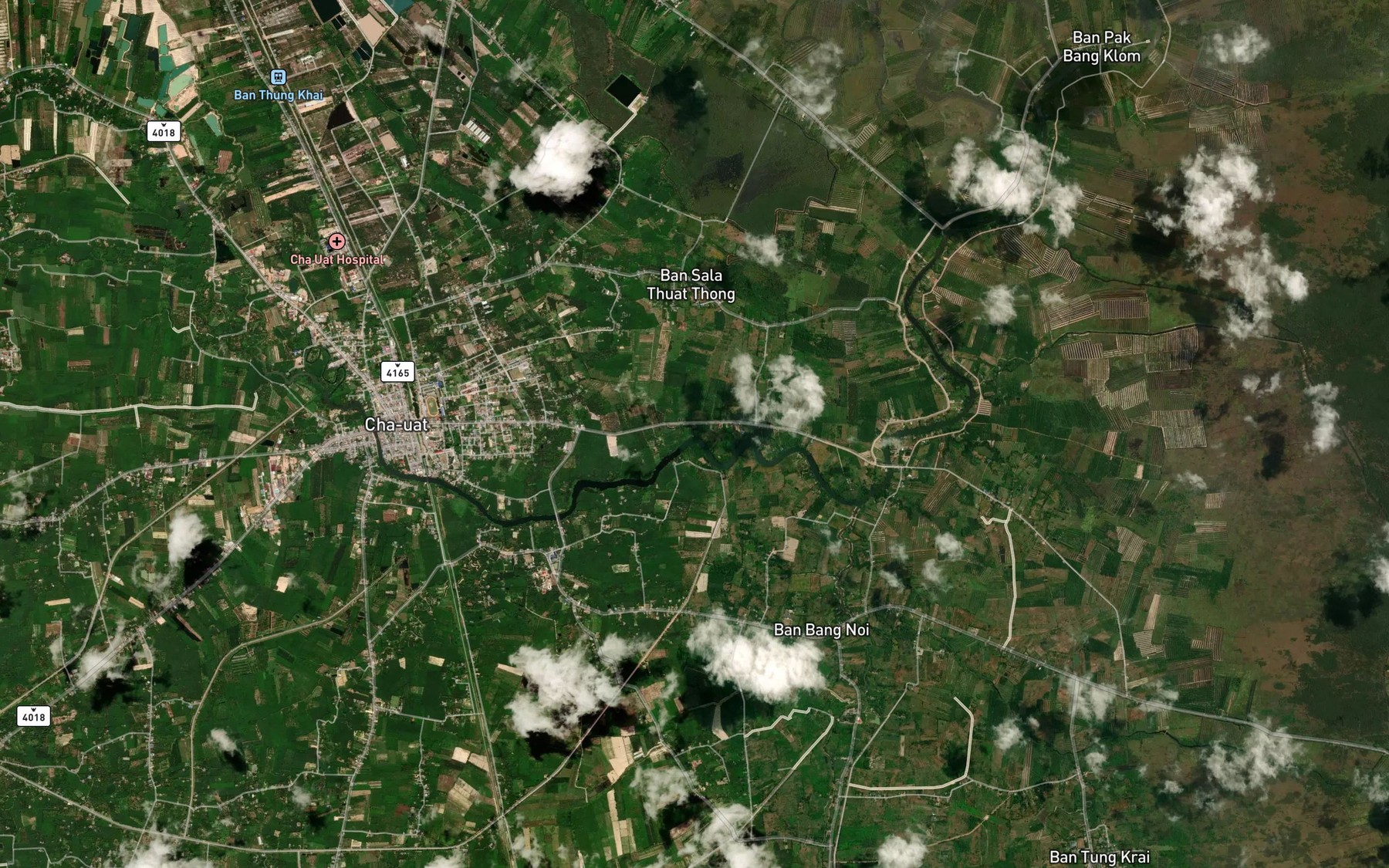 Satellite map of the Khlong Bang Khlung
