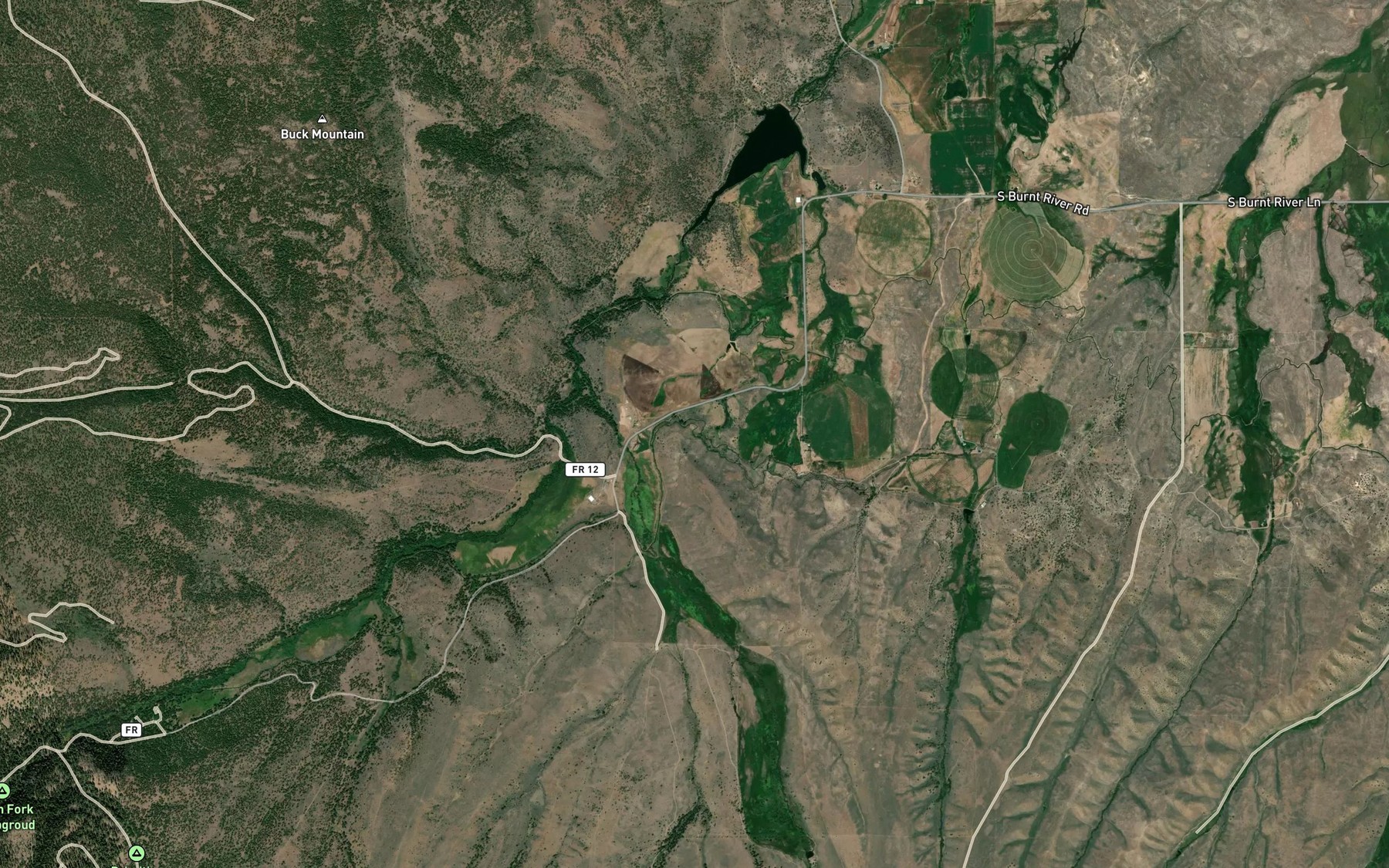 Satellite map of the Cavin Ditch