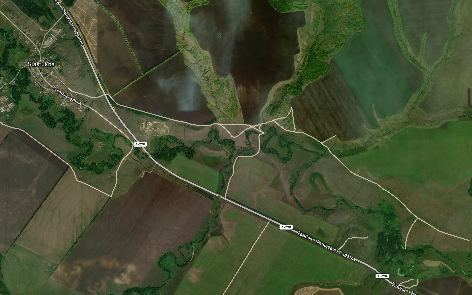 Satellite map of the Shinka