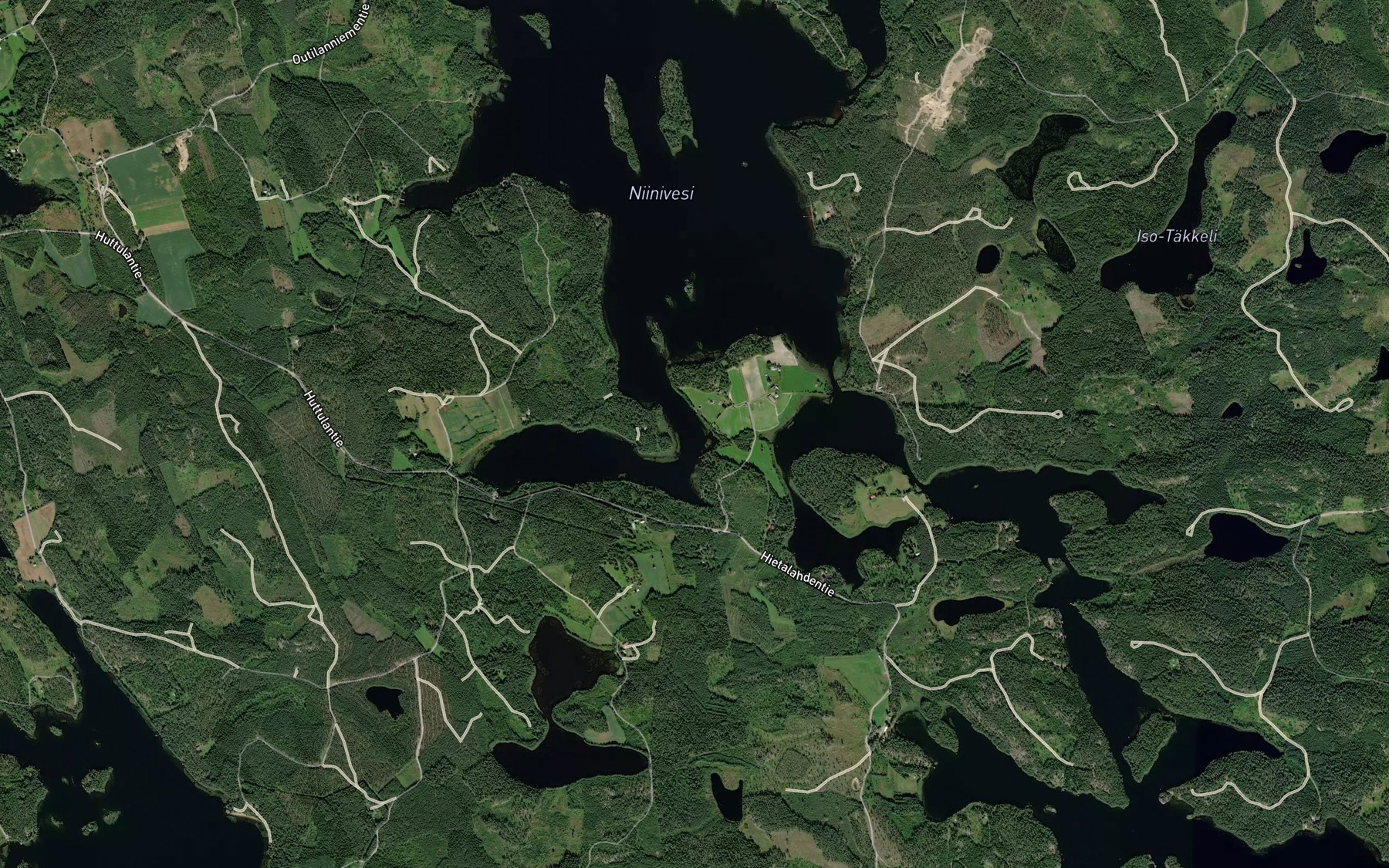 Satellite map of the Urkosalmi