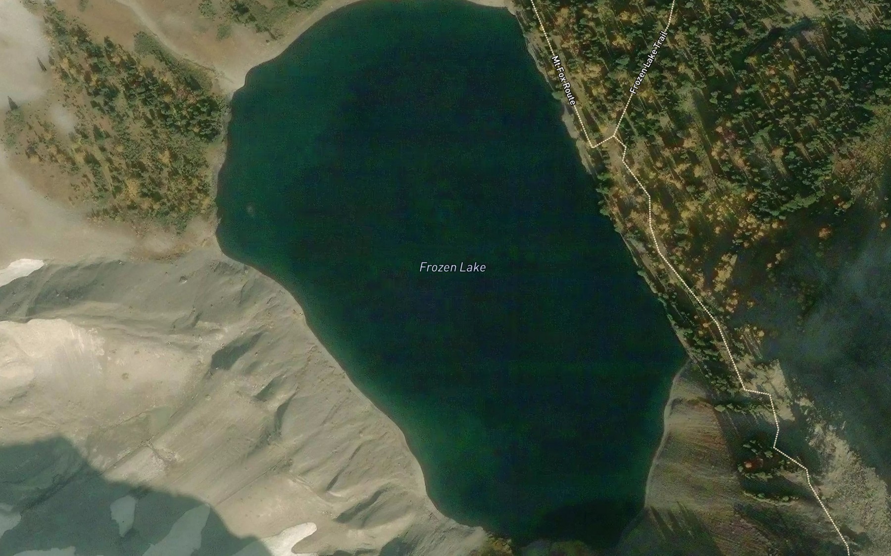 Satellite map of the Frozen Lake
