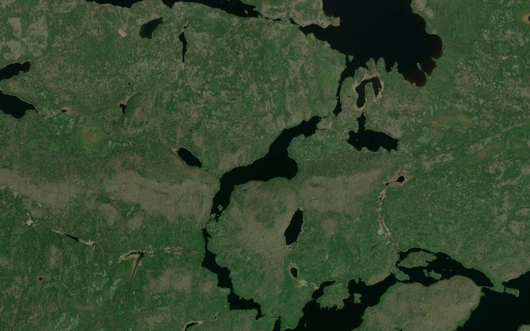 Satellite map of the Howie Lake