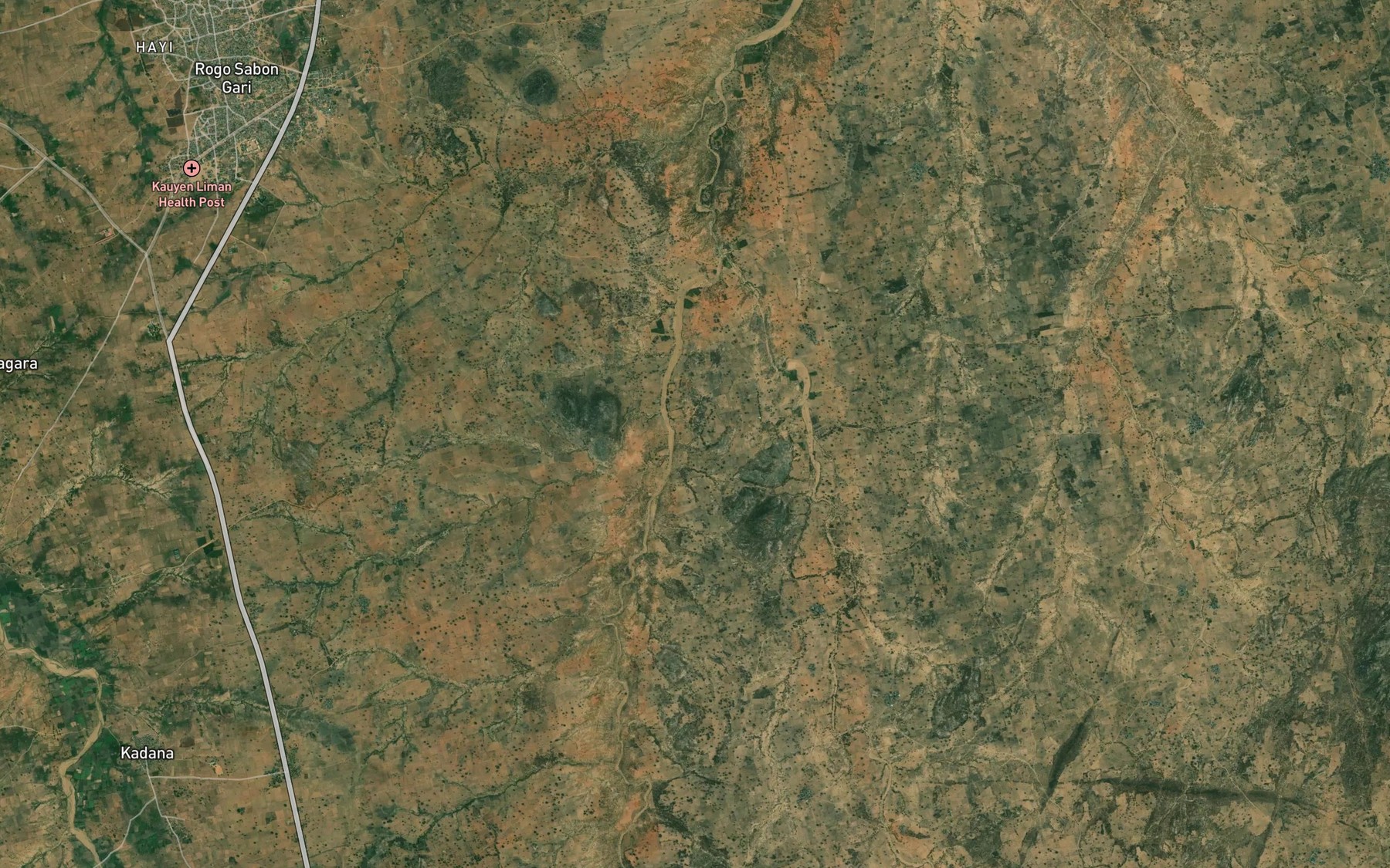 Satellite map of the River Kara