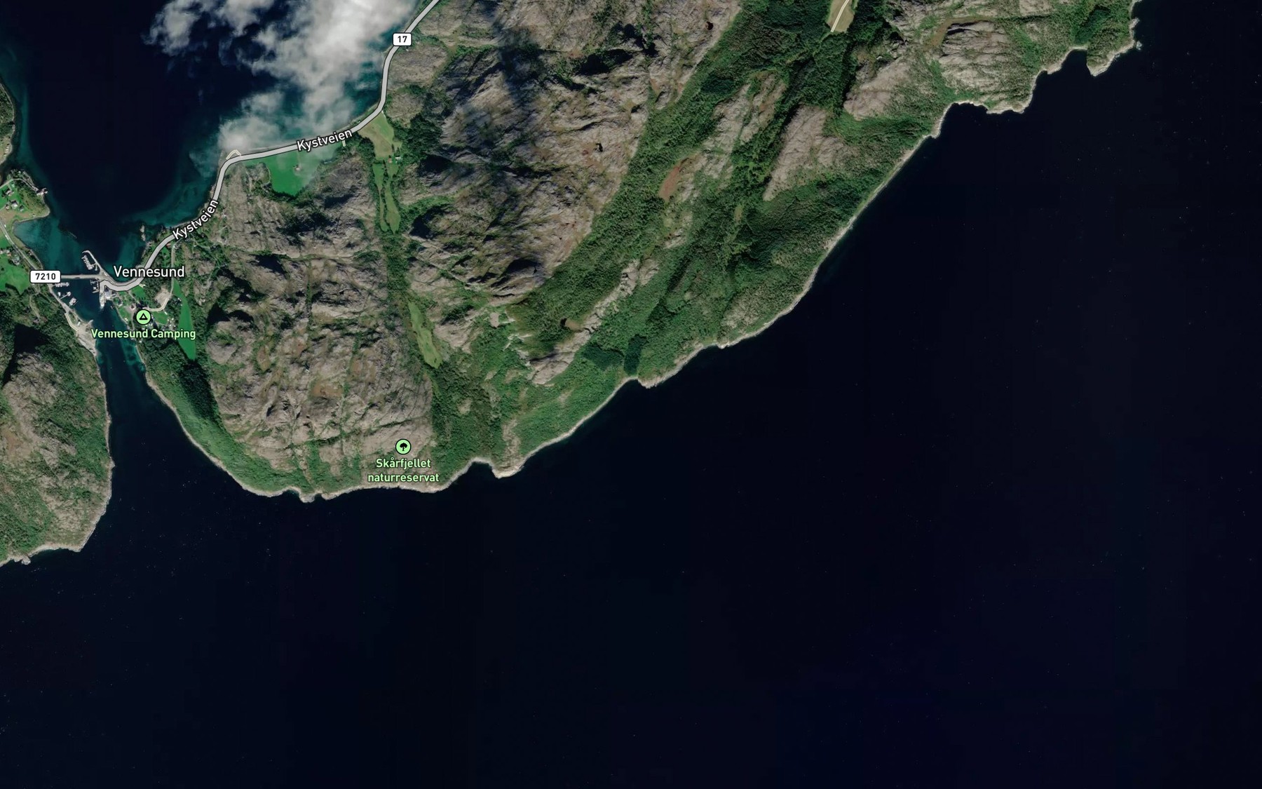 Satellite map of the Oyrvika