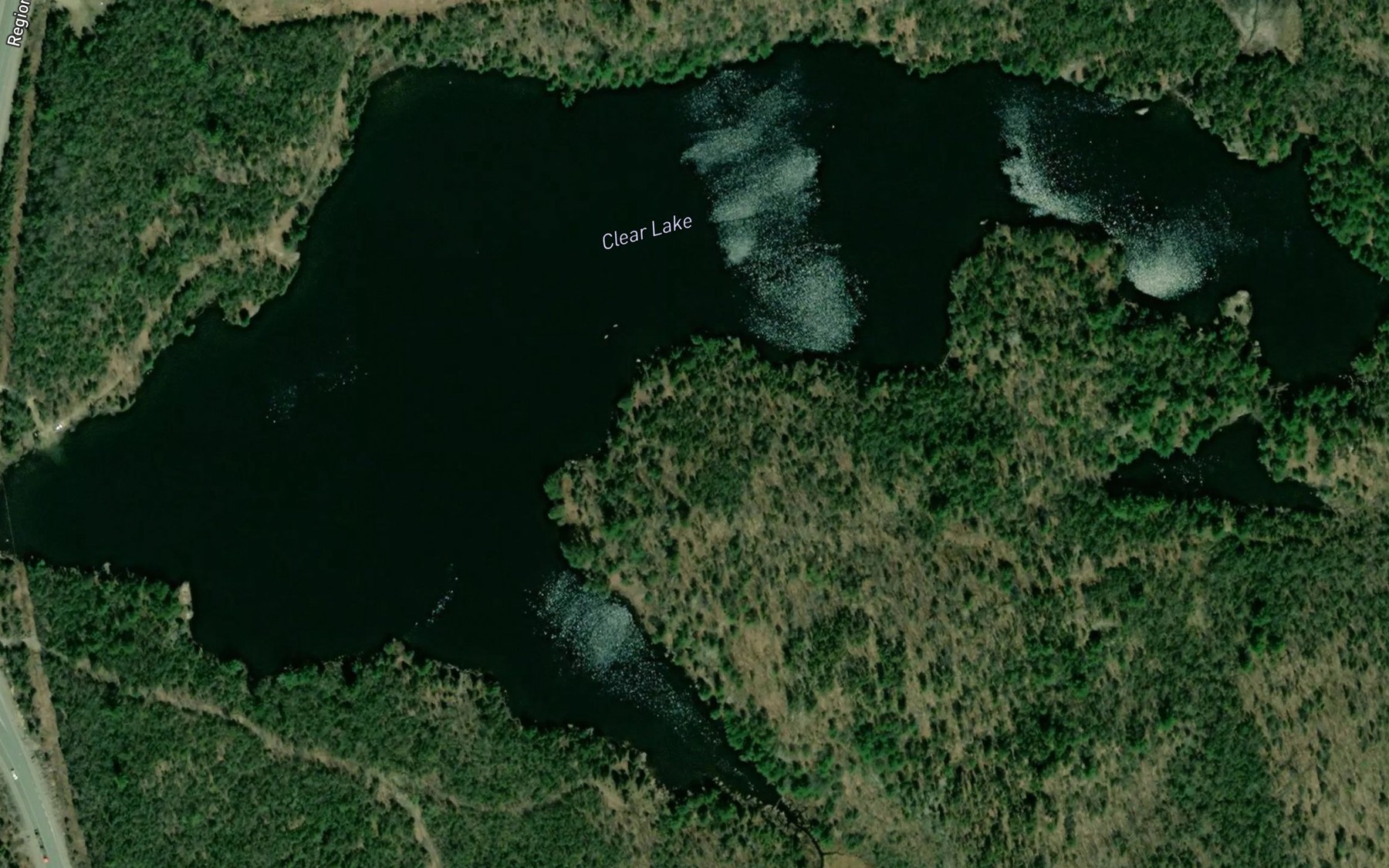 Satellite map of the Clear Lake