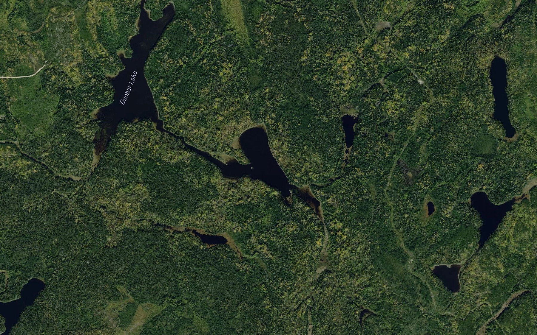 Satellite map of the Garbo Lake