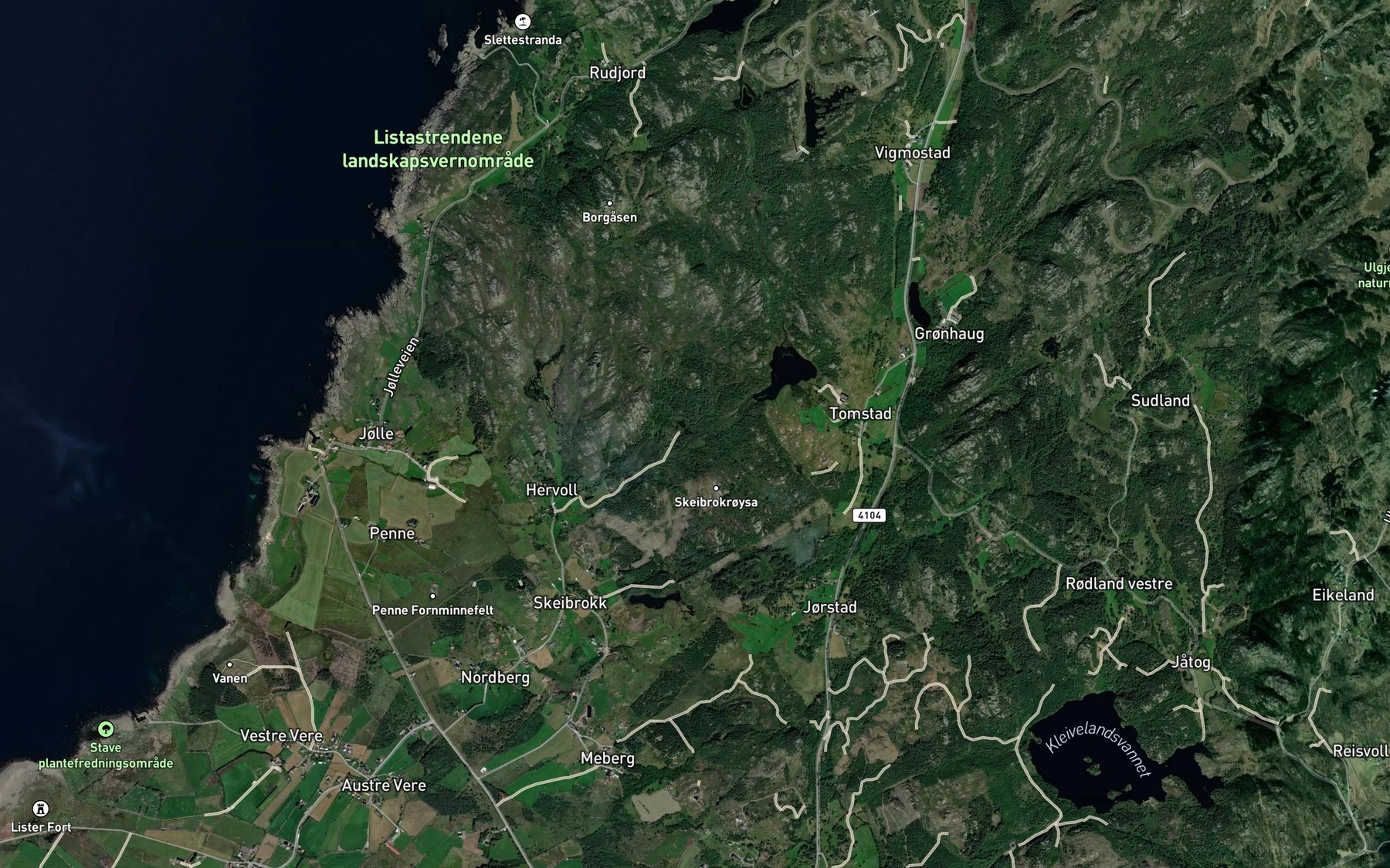 Satellite map of the Midtstemmen