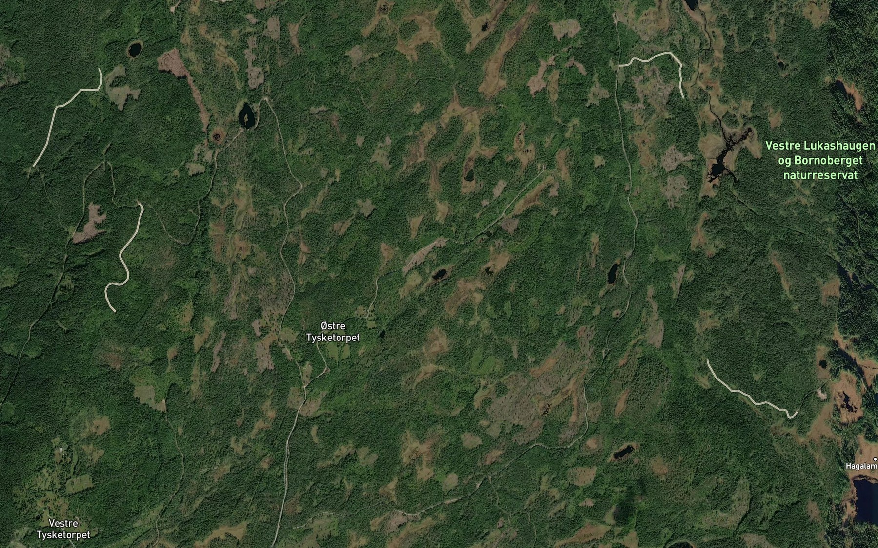 Satellite map of the Otertjernet