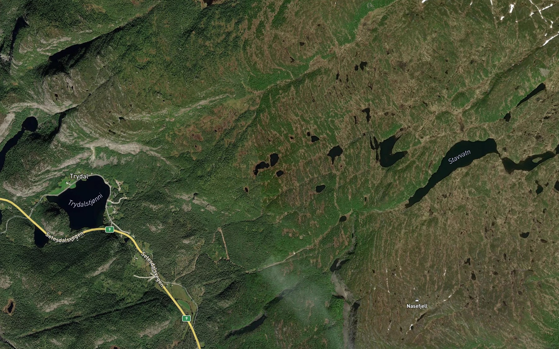 Satellite map of the Rundetjorn