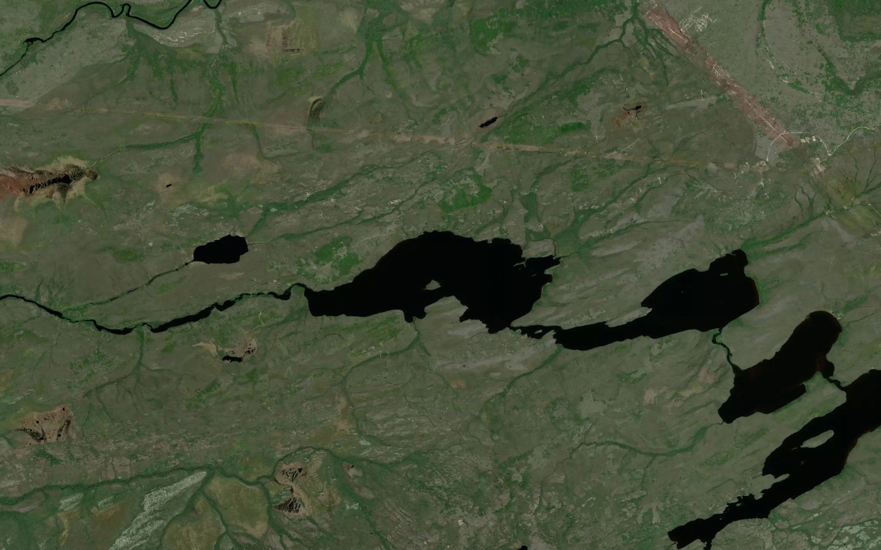 Satellite map of the Lac Nitakwin