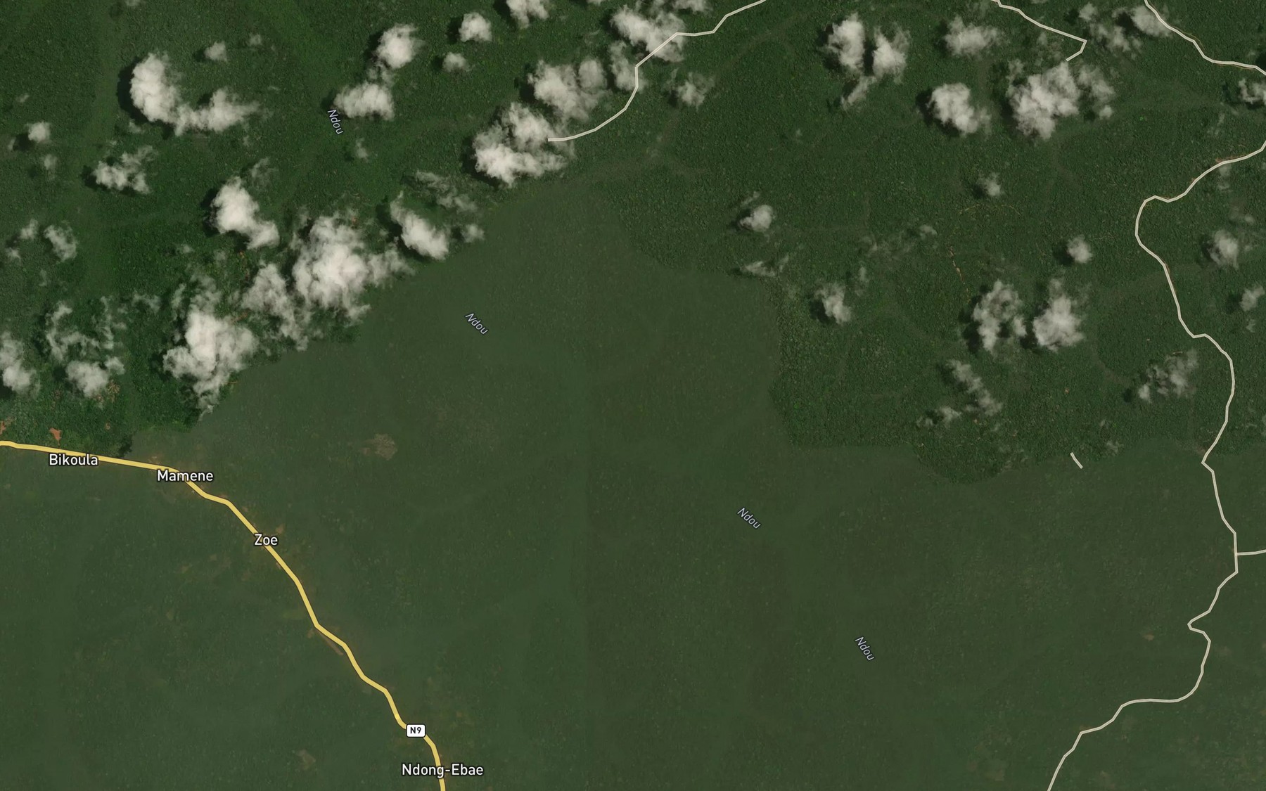Satellite map of the Meunya