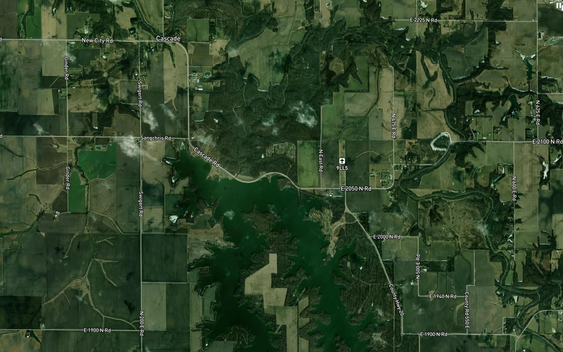 Satellite map of the Spot 1