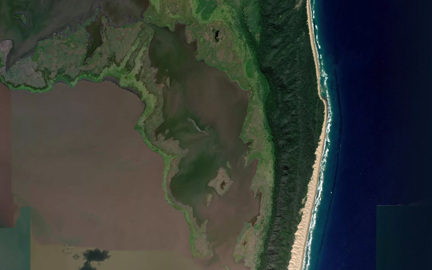 Satellite map of the Shelley's Lake North