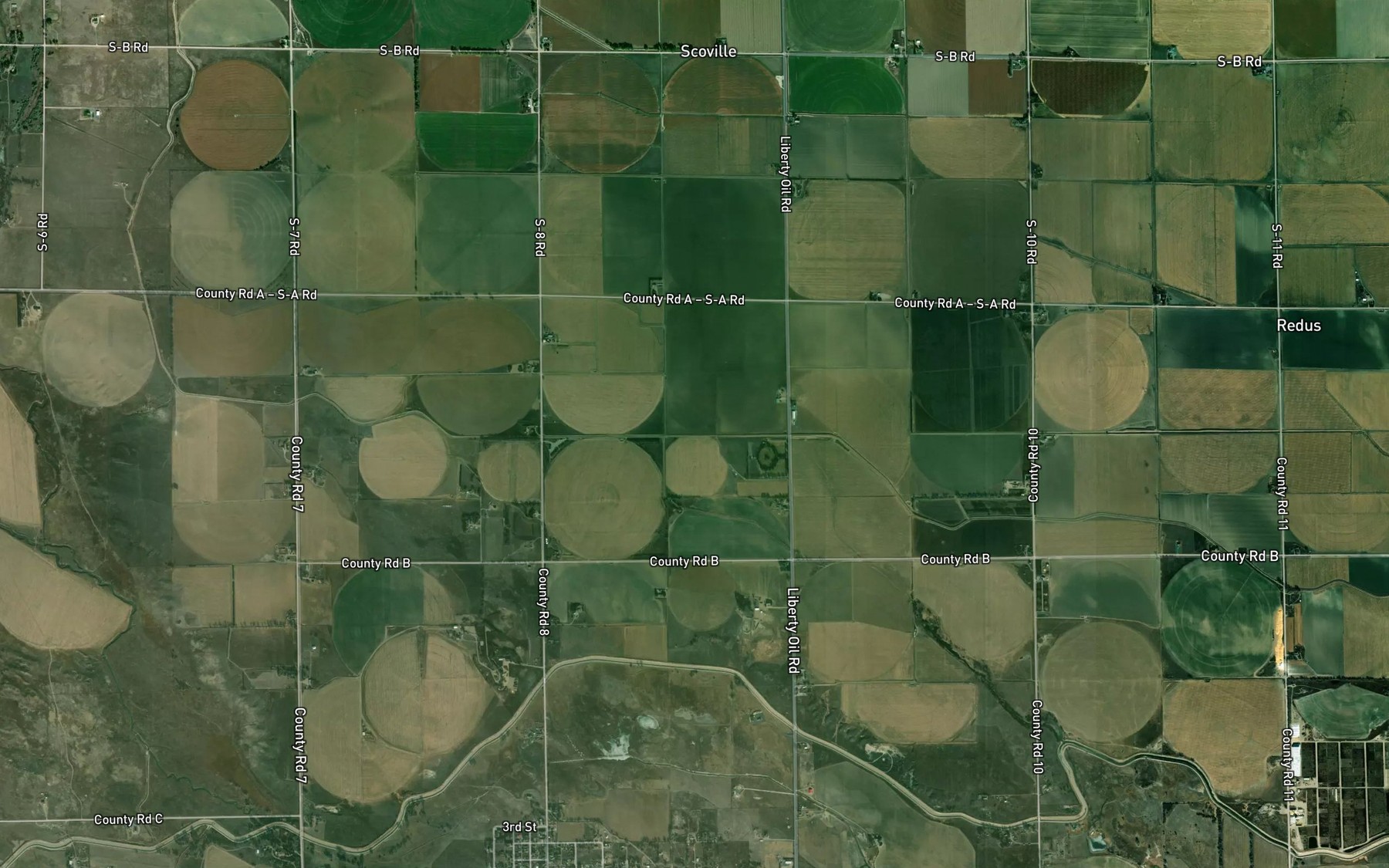 Satellite map of the Lateral 10 Main