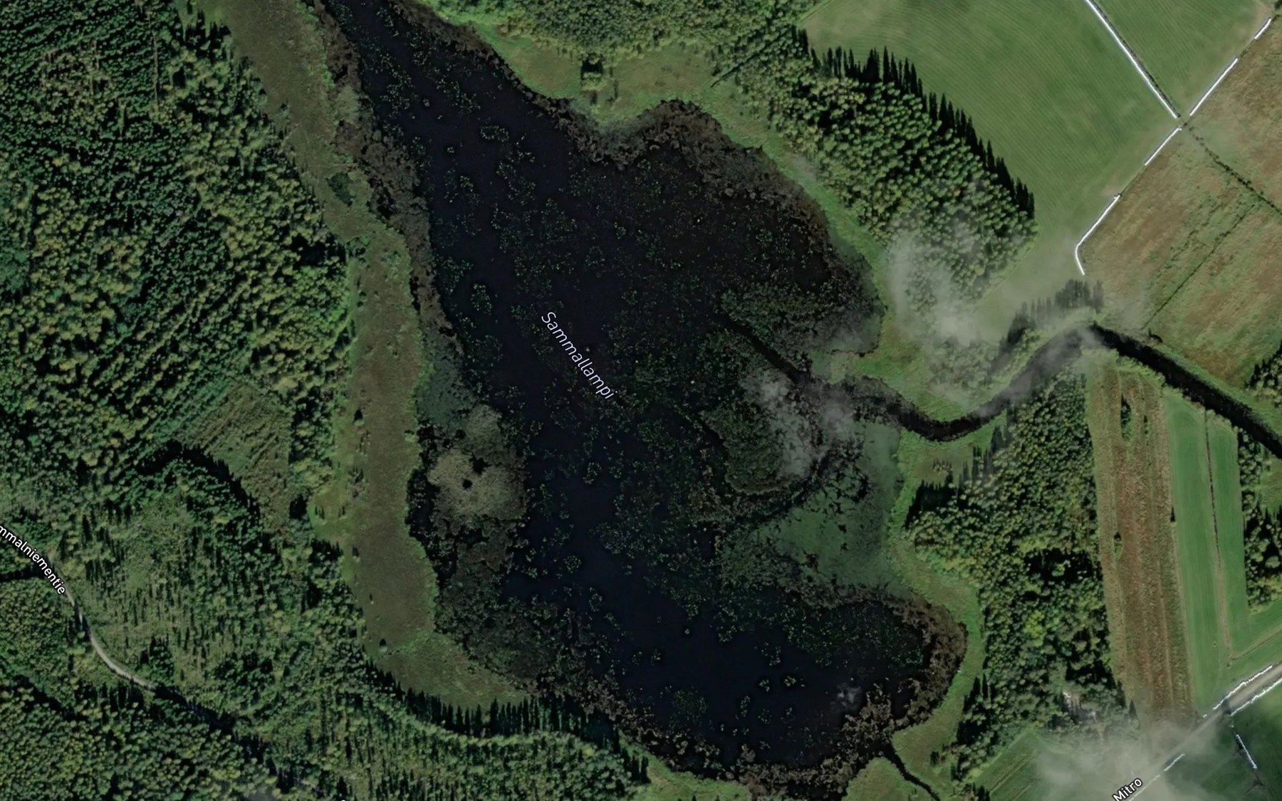 Satellite map of the Sammallampi