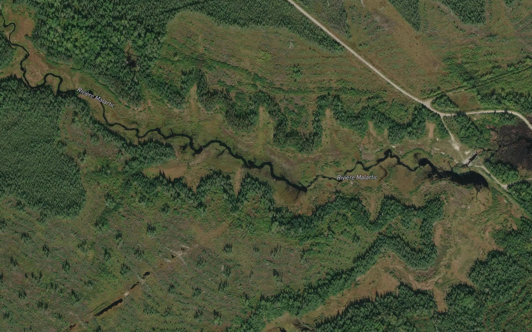 Satellite map of the Lac de la Reserve