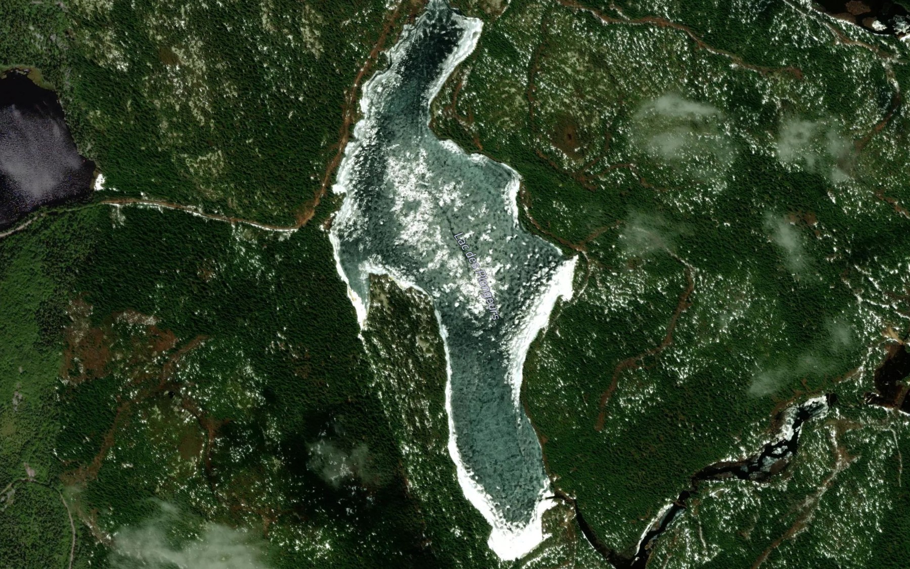 Satellite map of the Lac des Plongeurs