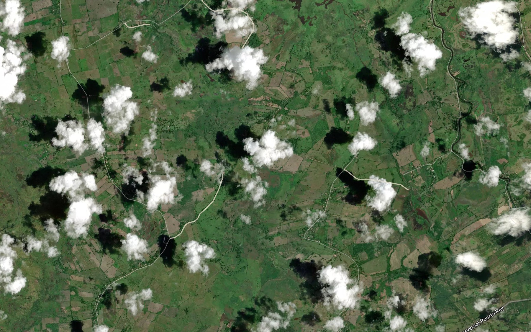 Satellite map of the Quebrada La Sangre