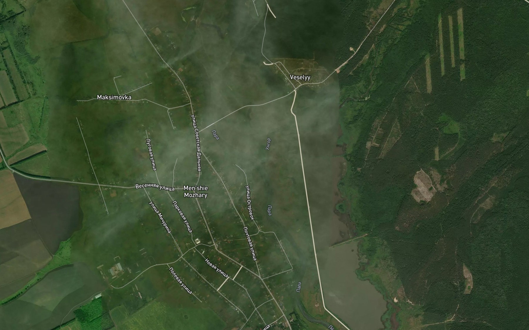 Satellite map of the Ungor