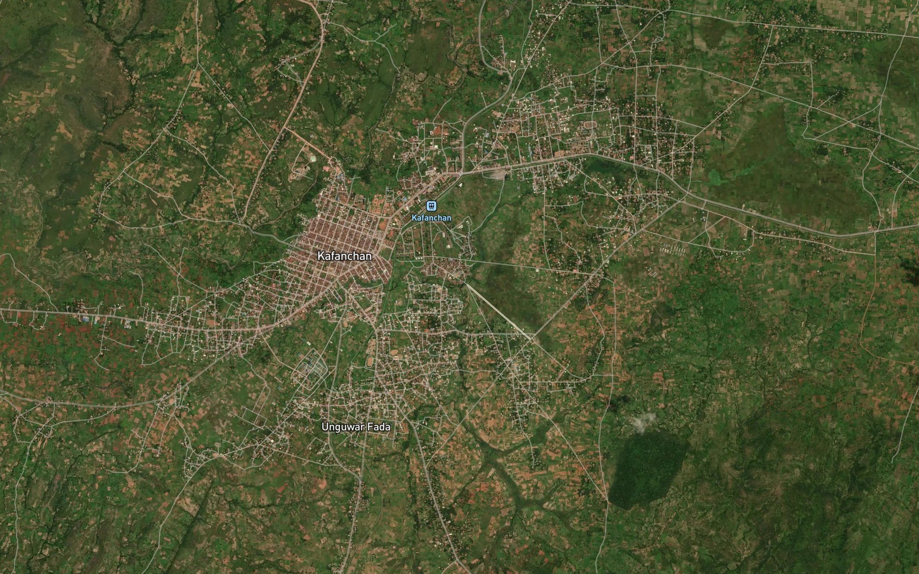 Satellite map of the River Karfi