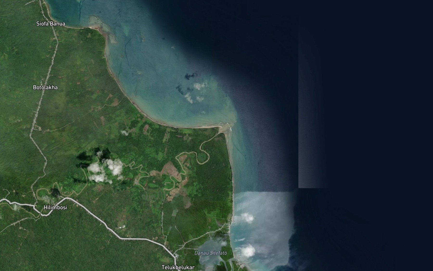 Satellite map of the Ie Sawu