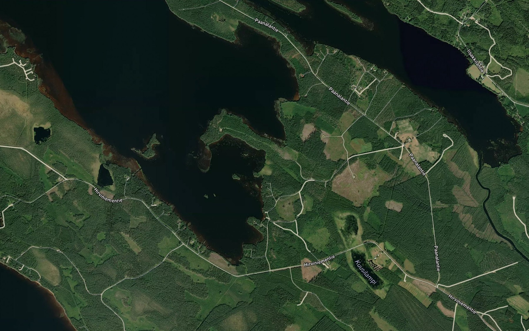 Satellite map of the Kuusipuro