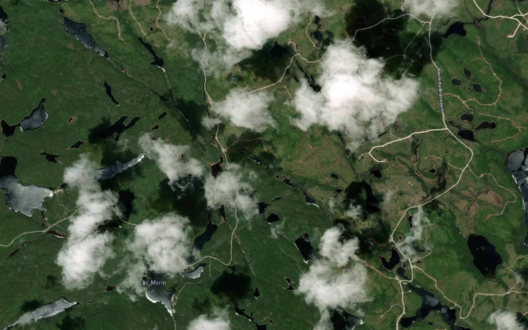 Satellite map of the Lac du Pic