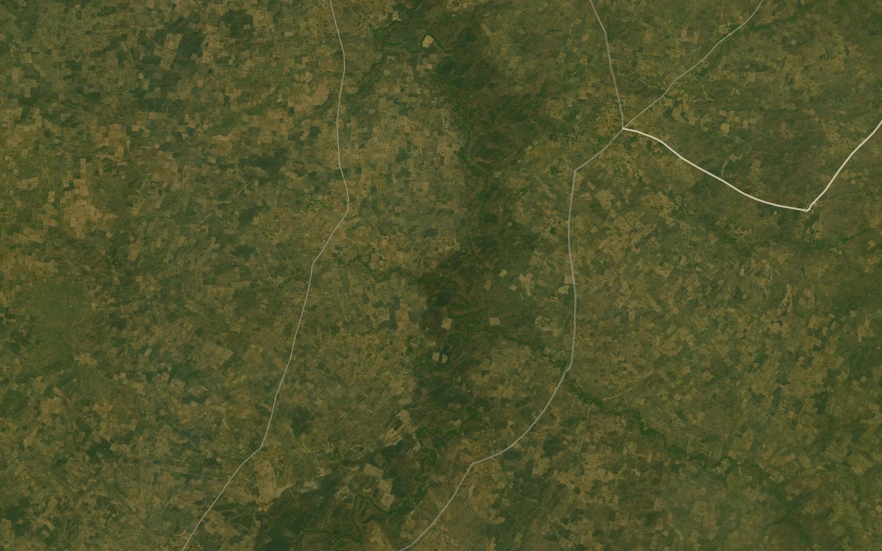Satellite map of the River Abegi