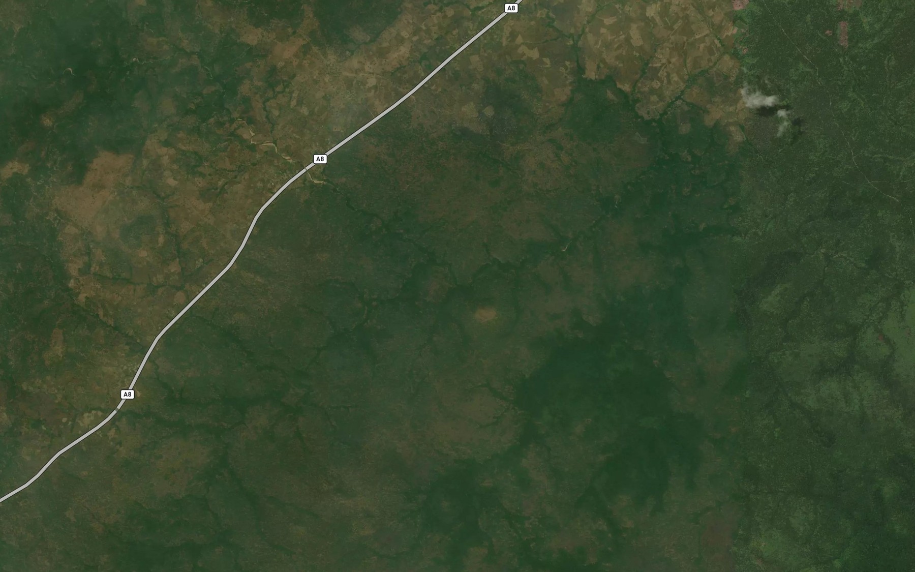 Satellite map of the River Jarandi