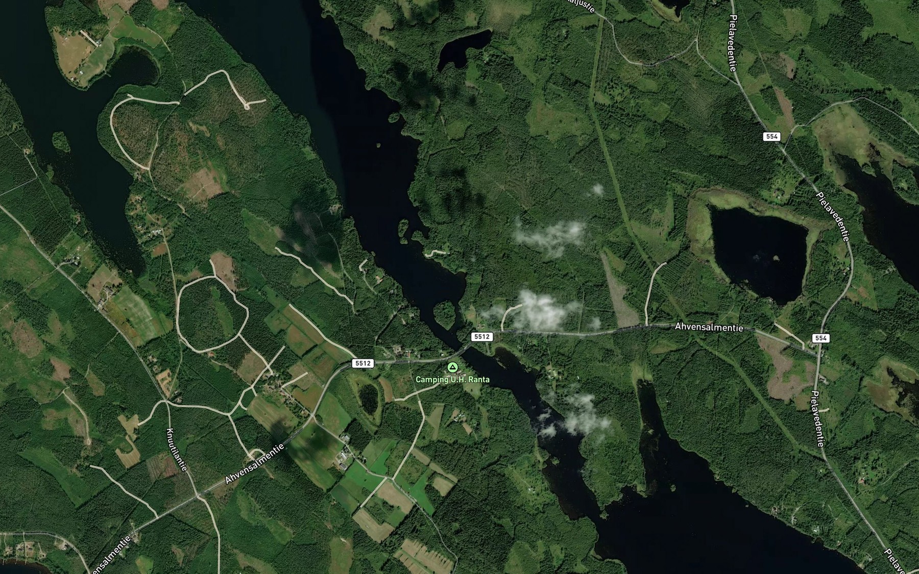 Satellite map of the Kangaslahti