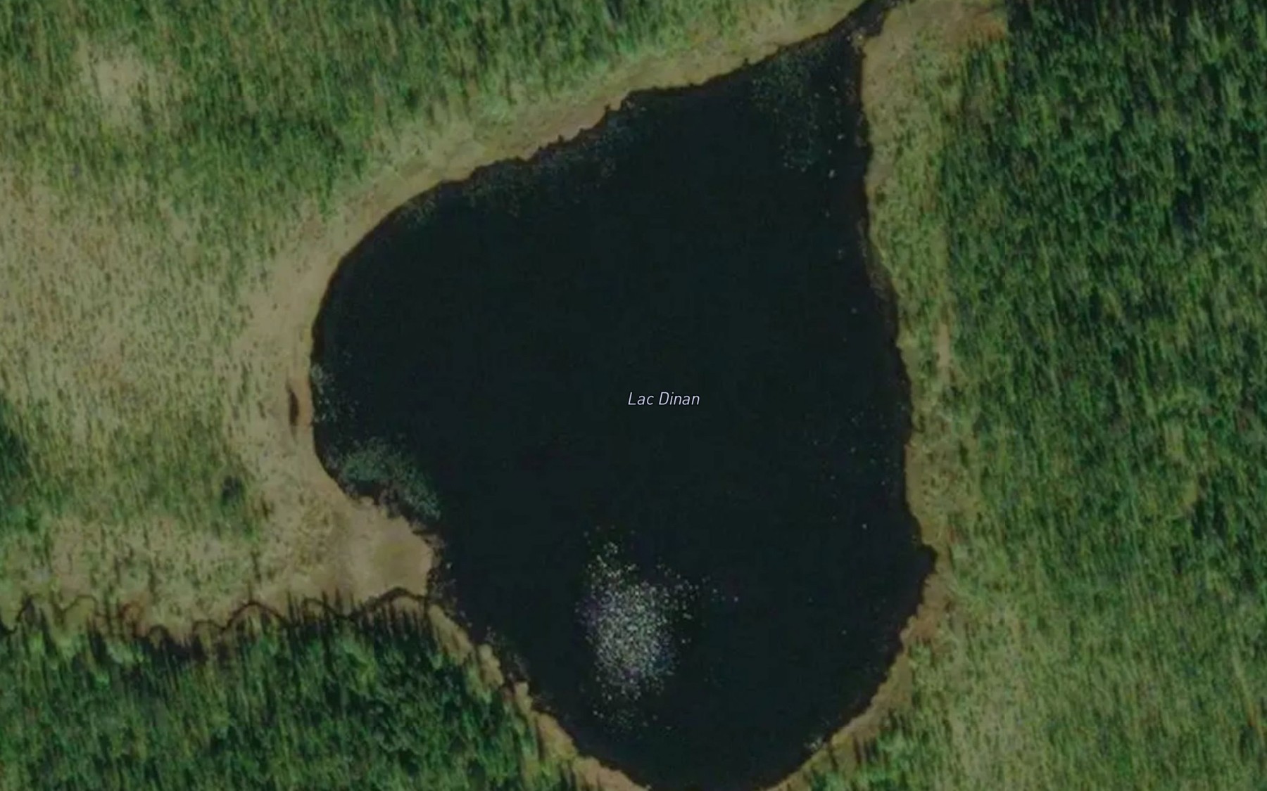 Satellite map of the Lac Dinan