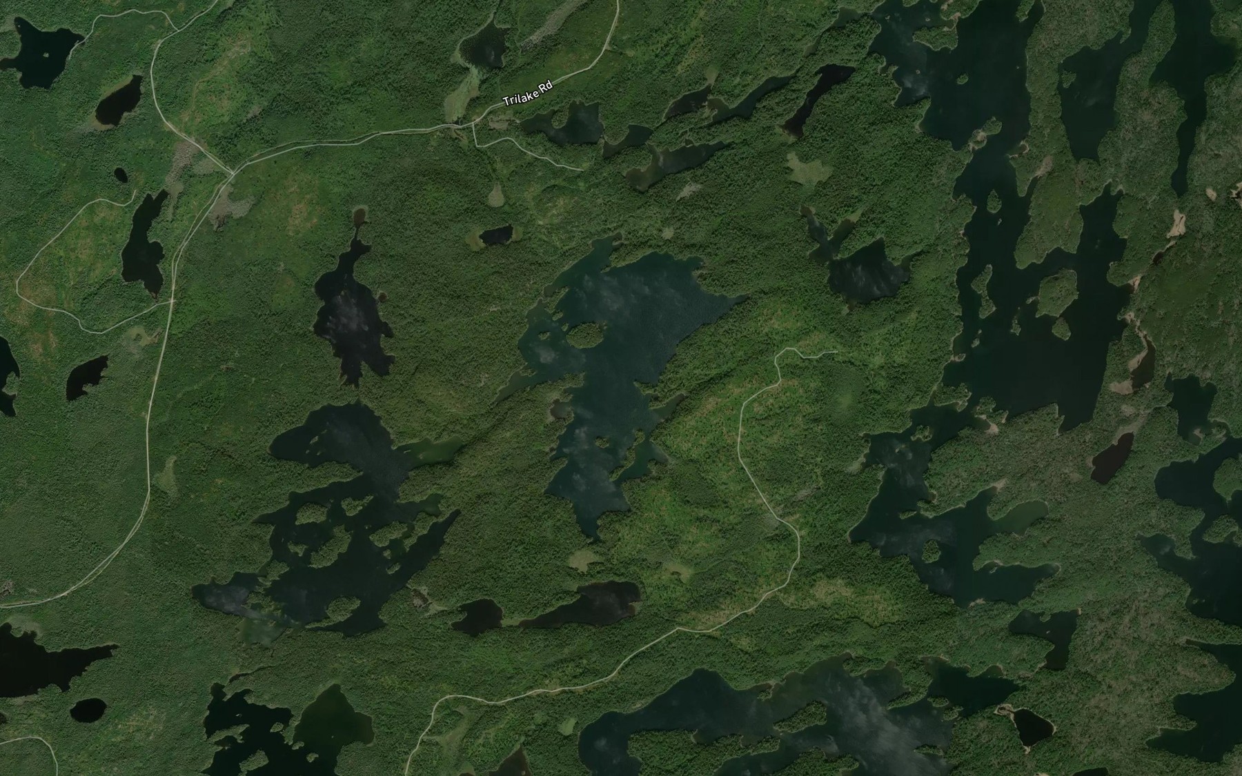 Satellite map of the Holstein Lake