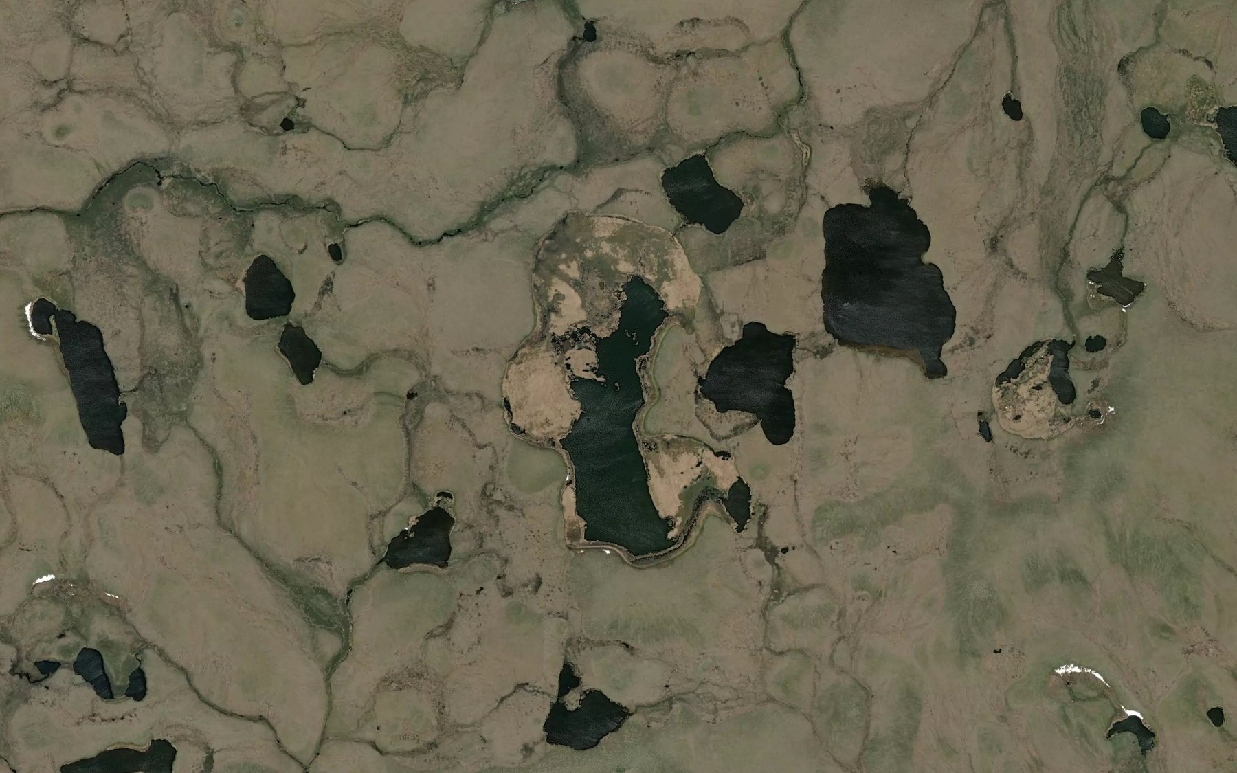 Satellite map of the McCarthy Marsh