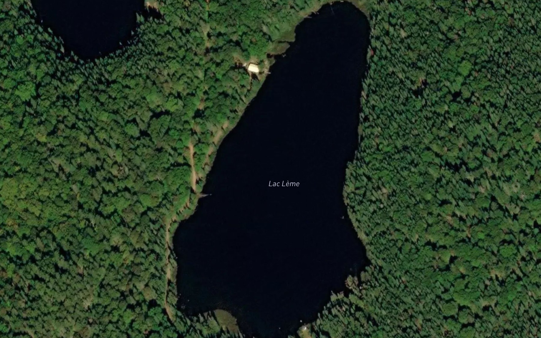 Satellite map of the Lac Leme