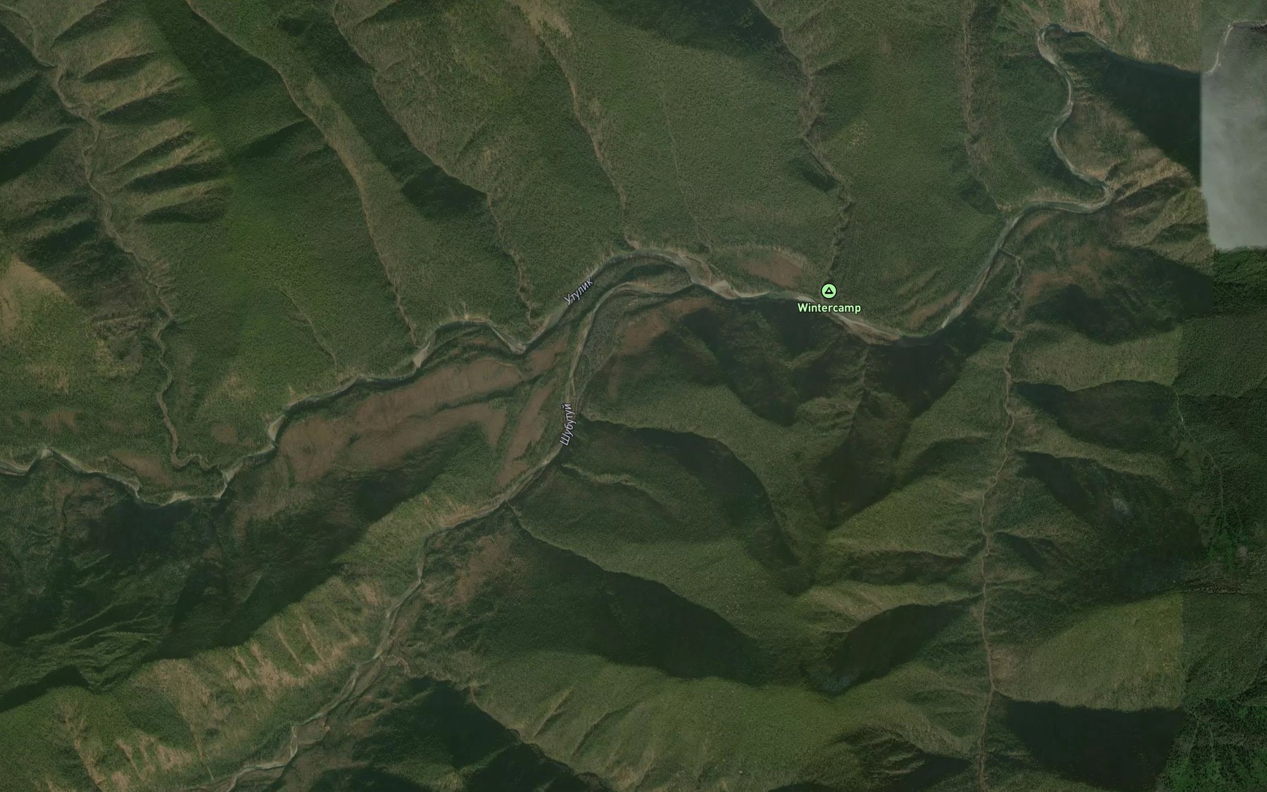 Satellite map of the Subutuy
