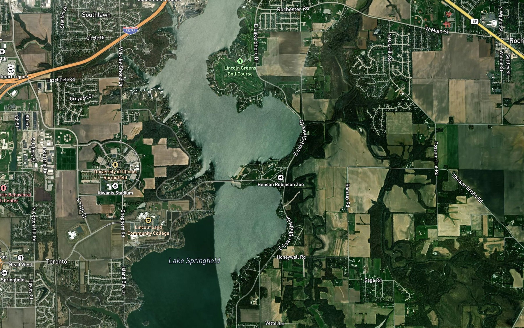 Satellite map of the Harbor Point
