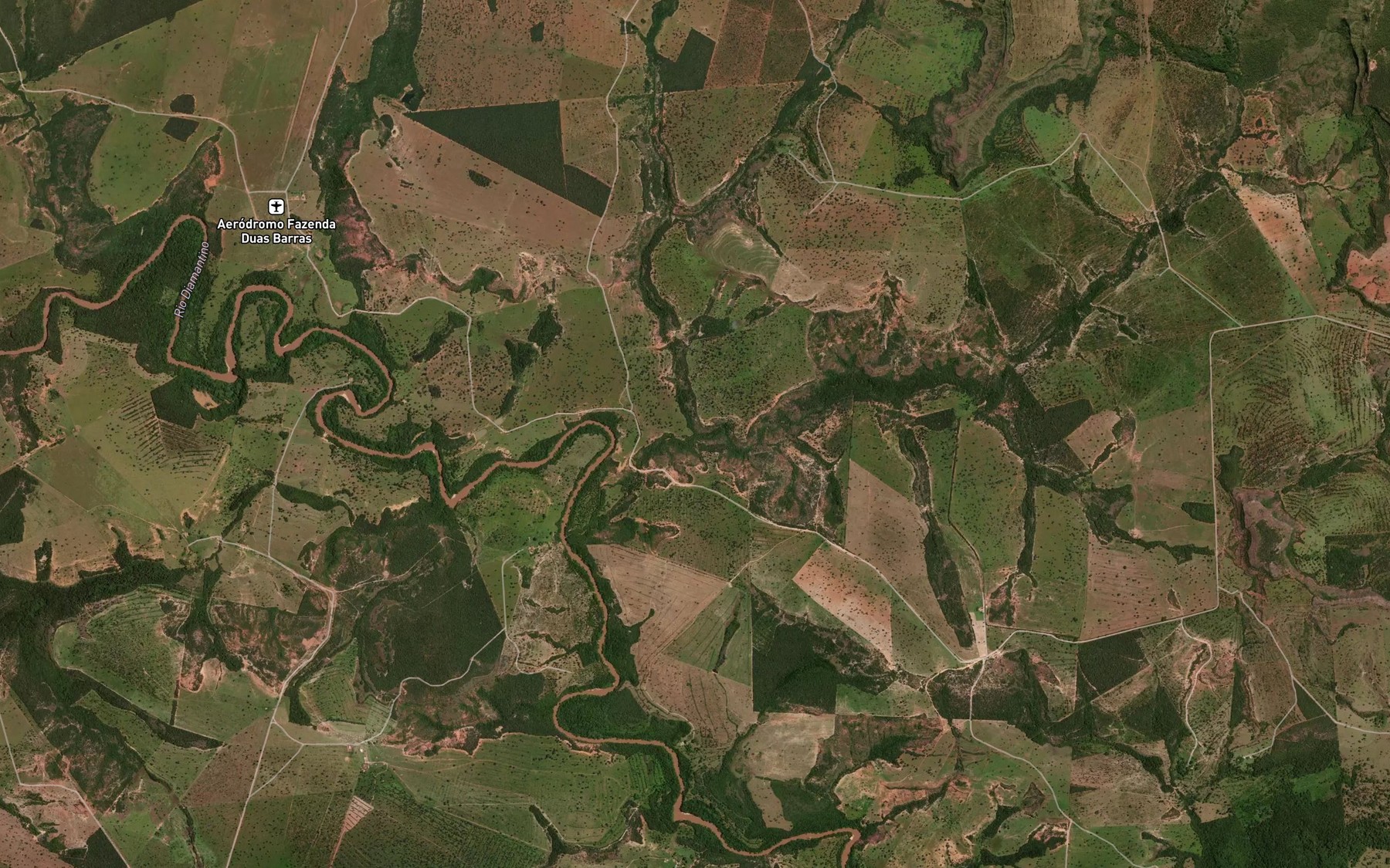 Satellite map of the Corrego Buriti Alegre