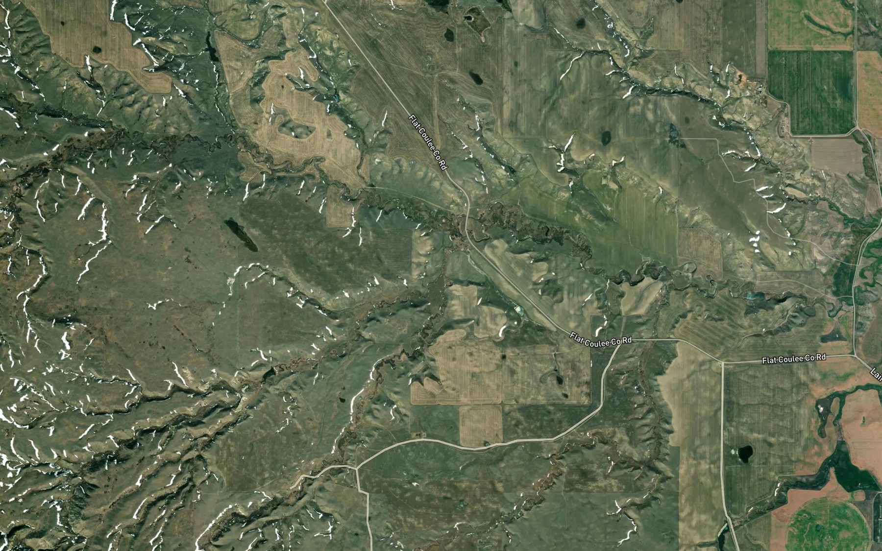 Satellite map of the Stratton Creek