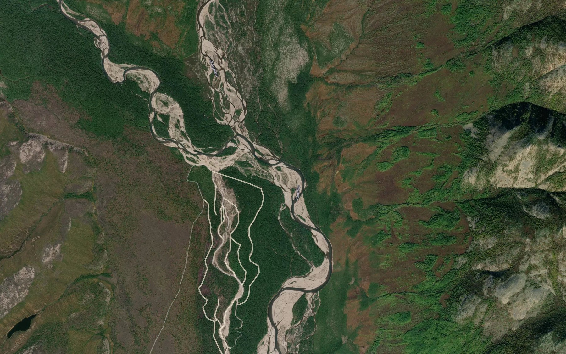 Satellite map of the Gyrby
