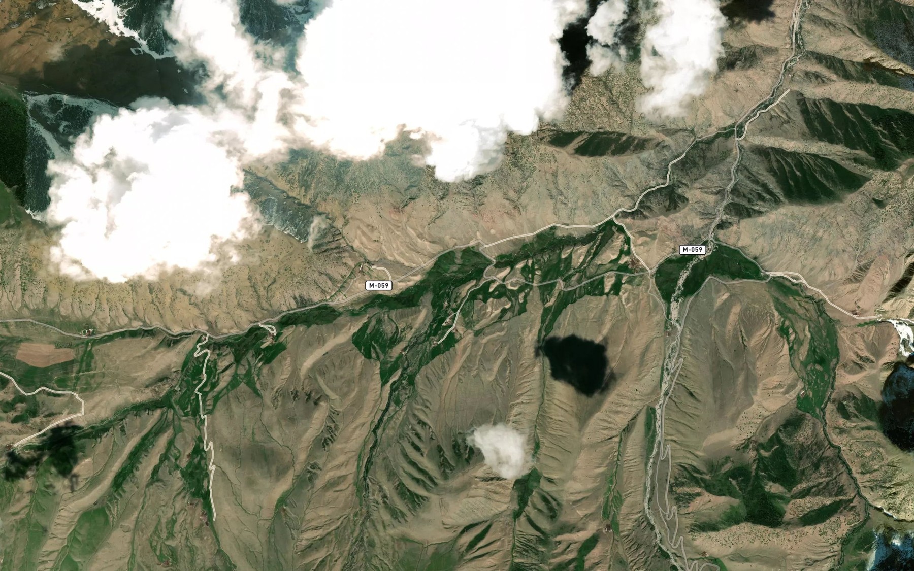 Satellite map of the Chetyndy